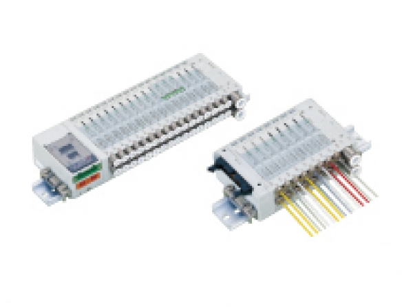 Reduced wiring for PLC Block manifold MN3E_MN4E