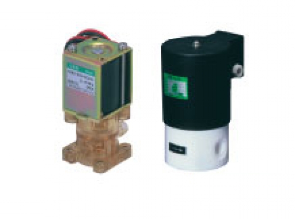 Metal free chemical 2 port solenoid valve